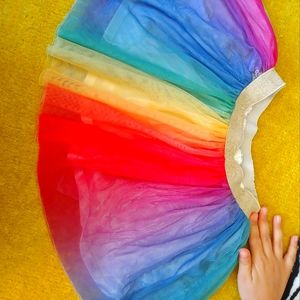 Oshkosh Girl Tutu rainbow 2T.